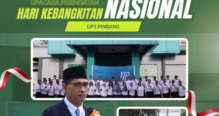 PLN UP3 Pinrang Peringati Harkitnas ke-118, Tegaskan Semangat Gotong Royong