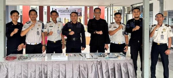 Sidak Rutin Lapas Kelas I Makassar: Cegah Peredaran Handphone Ilegal dan Narkoba