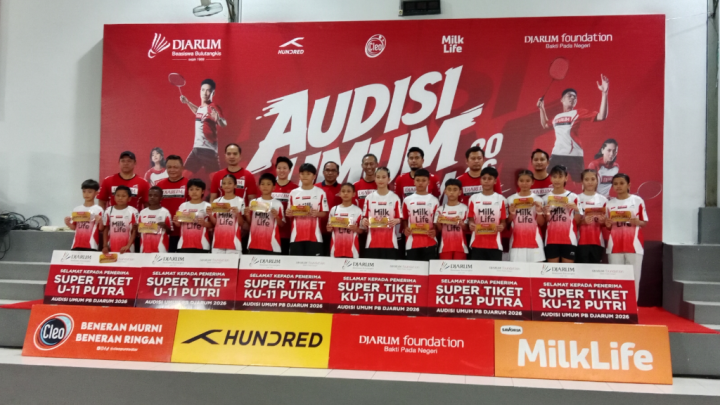 Audisi Umum PB Djarum 2026 di Makassar Berakhir, 16 Atlet Lolos ke Tahap Karantina