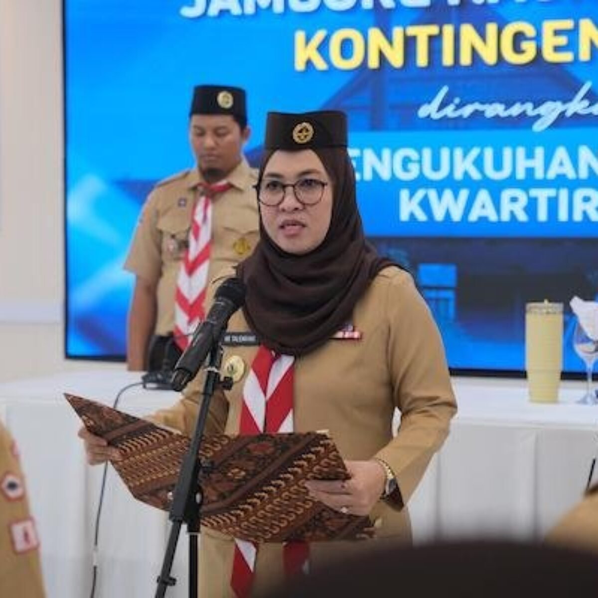 Bupati Gowa Lepas 92 Peserta Jambore Nasional dan Kukuhkan Pramuka Garuda