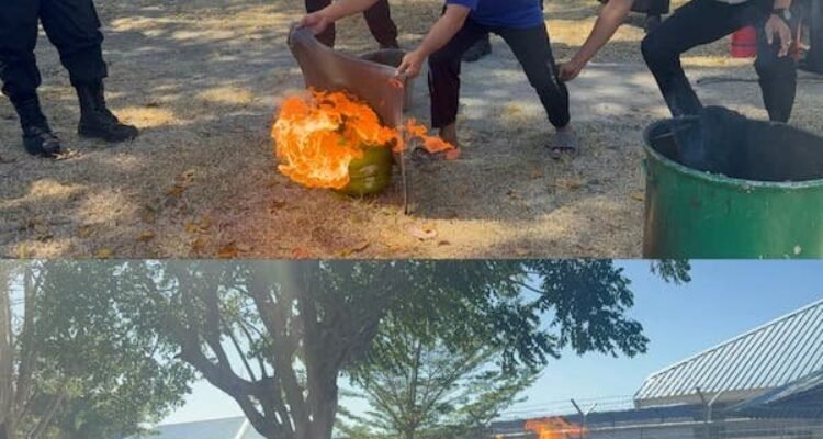 Cegah Potensi Kebakaran, Rutan Jeneponto Gelar Simulasi Penggunaan APAR