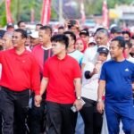 Hari Pramuka ke-65 di Bone, Gubernur Sulsel dan Mentan RI Lepas Ribuan Peserta Jalan Sehat
