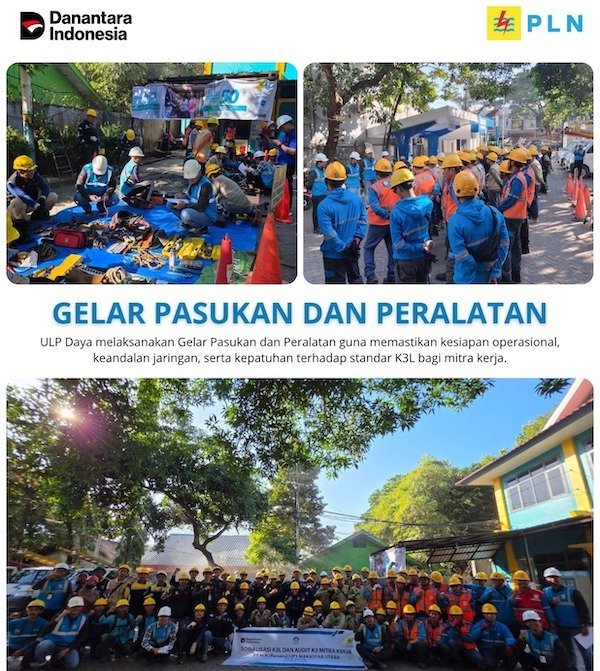 Sambut Kemerdekaan, PLN ULP Daya Gelar Pasukan Amankan Keandalan Listrik