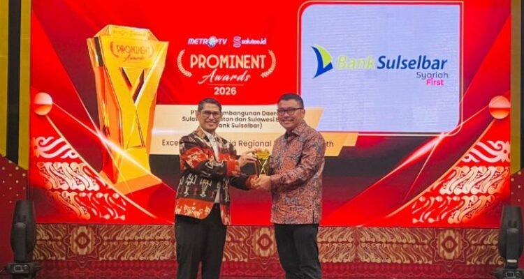 Bank Sulselbar Mewargai Penghargaan Prominent Awards 2026
