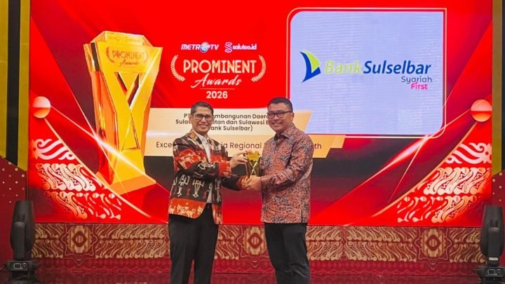 Bank Sulselbar Mewargai Penghargaan Prominent Awards 2026
