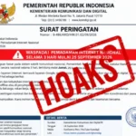Hoaks Pemadaman Internet Nasional 25-27 September, Komdigi Telusuri Penyebar Surat Palsu