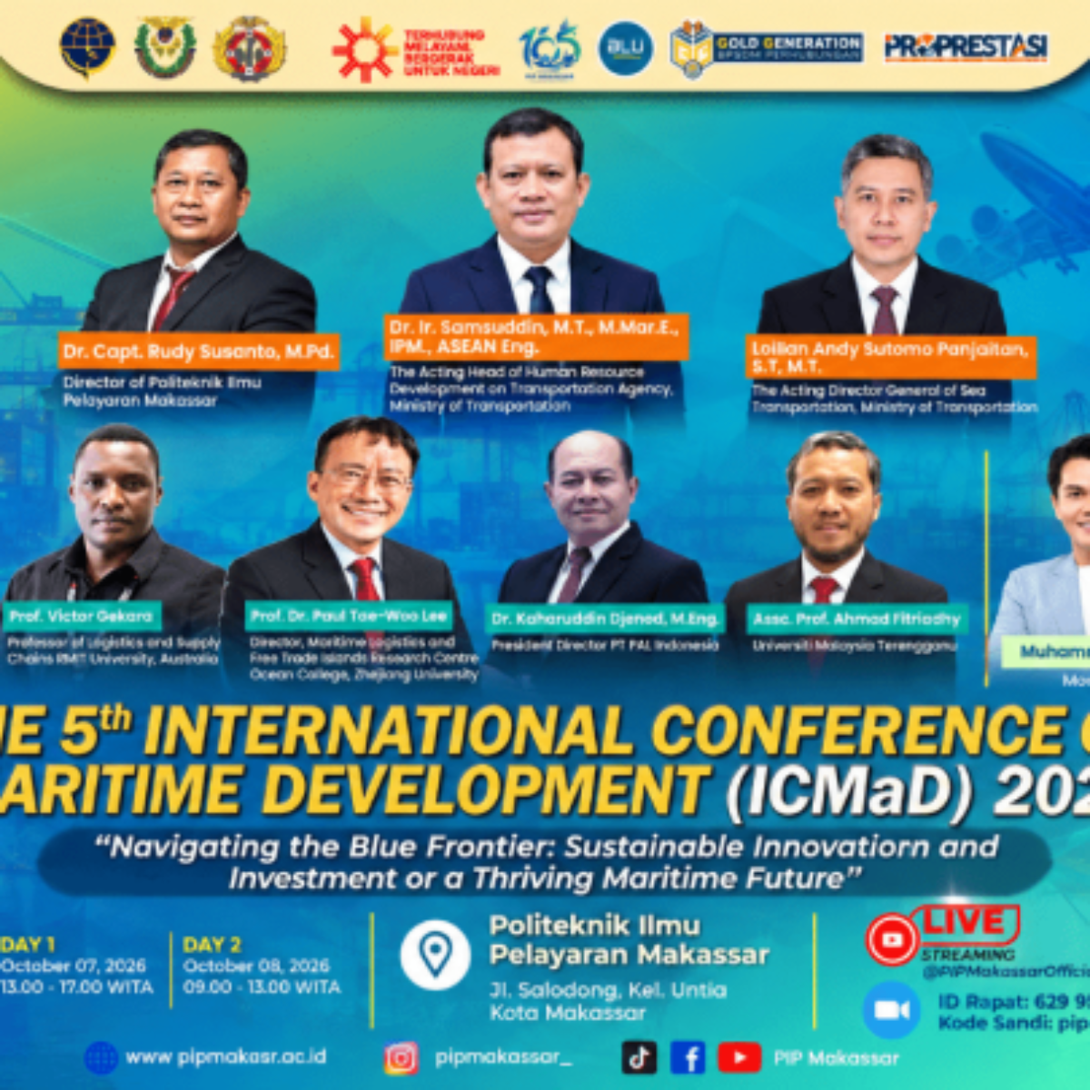 PIP Makassar Gelar Konferensi Maritim Internasional ICMaD 2026 Oktober Mendatang PIP Makassar Gelar Konferensi Maritim Internasional ICMaD 2026 Oktober Mendatang