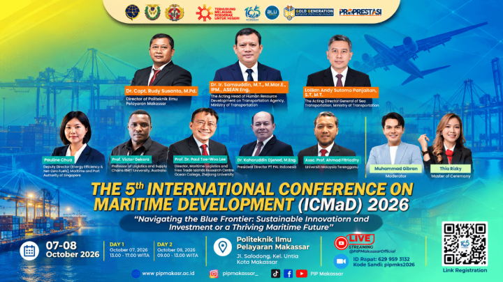 PIP Makassar Gelar Konferensi Maritim Internasional ICMaD 2026 Oktober Mendatang