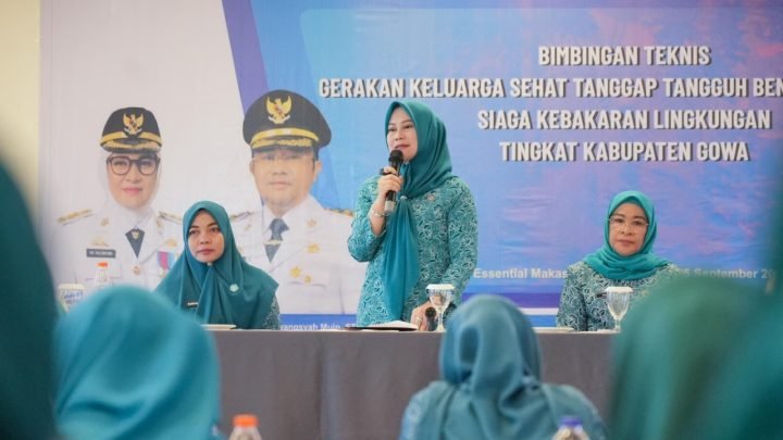 TP PKK Gowa Perkuat Kesiapsiagaan Keluarga Hadapi Bencana