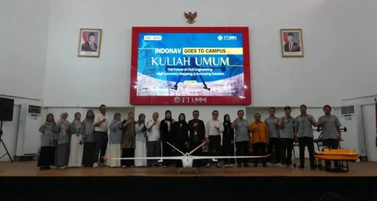 Fakultas Teknik UNM Gandeng PT Indonav Teknologi Gelar Kuliah Umum Teknologi Pemetaan Presisi Tinggi