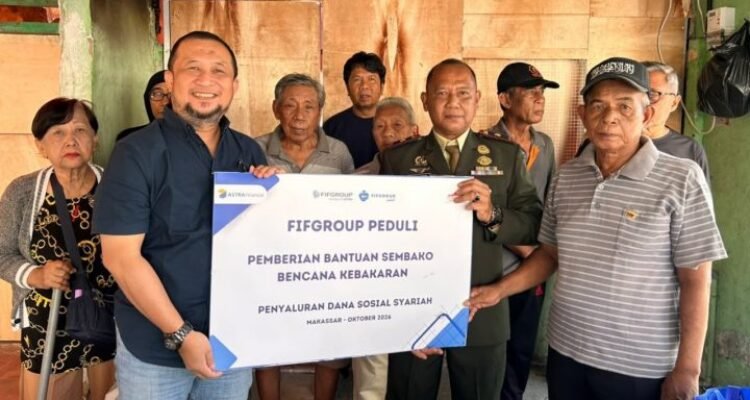 FIFGROUP Makassar Salurkan Sembako untuk Korban Kebakaran Asrama Mattoangin