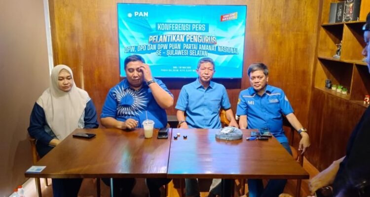 Kahfi Kembali Nahkodai PAN Sulsel, Bidik Tiga Besar di Pemilu Mendatang