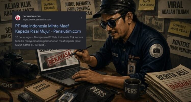 Kopling Sulsel Menyatakan PenaLutim Dugaan Rekayasa Berita Permohonan Maaf PT Vale