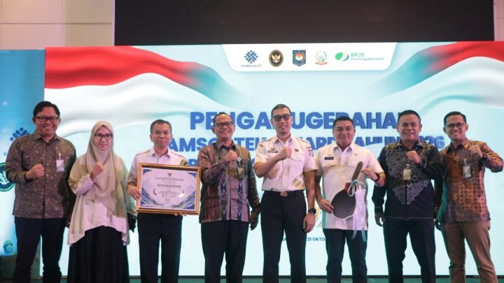 Makassar Raih Terbaik I Jamsostek Award 2026 Berkat Perlindungan 81 Ribu Pekerja Rentan
