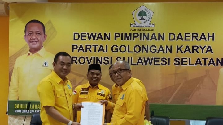 Patarai Amir Ditunjuk sebagai Ketua Panitia Pelaksana Pelantihan Pengurus DPD I Partai Golkar Sulsel