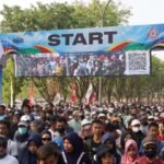 Puluhan Ribu Masyarakat dan Ratusan Tenant UMKM Meriahkan Fun Walk HUT ke-58 PT Semen Tonasa